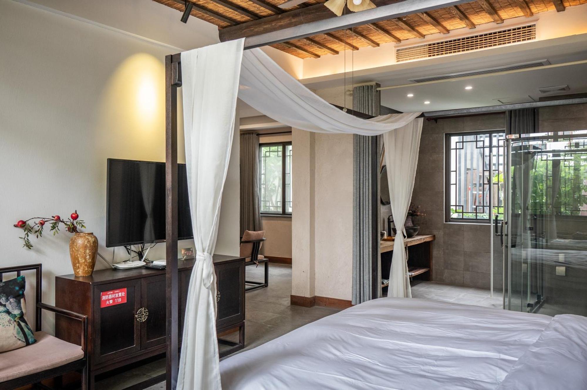 Tingjian Musu Private Soup Design Homestay - South Gate Of Wuzhen Xizha Scenic Area Tongxiang Εξωτερικό φωτογραφία